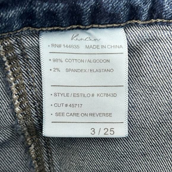 Kancan Avery Cargo Jeans in Blue Medium Wash - Picture 7 of 10